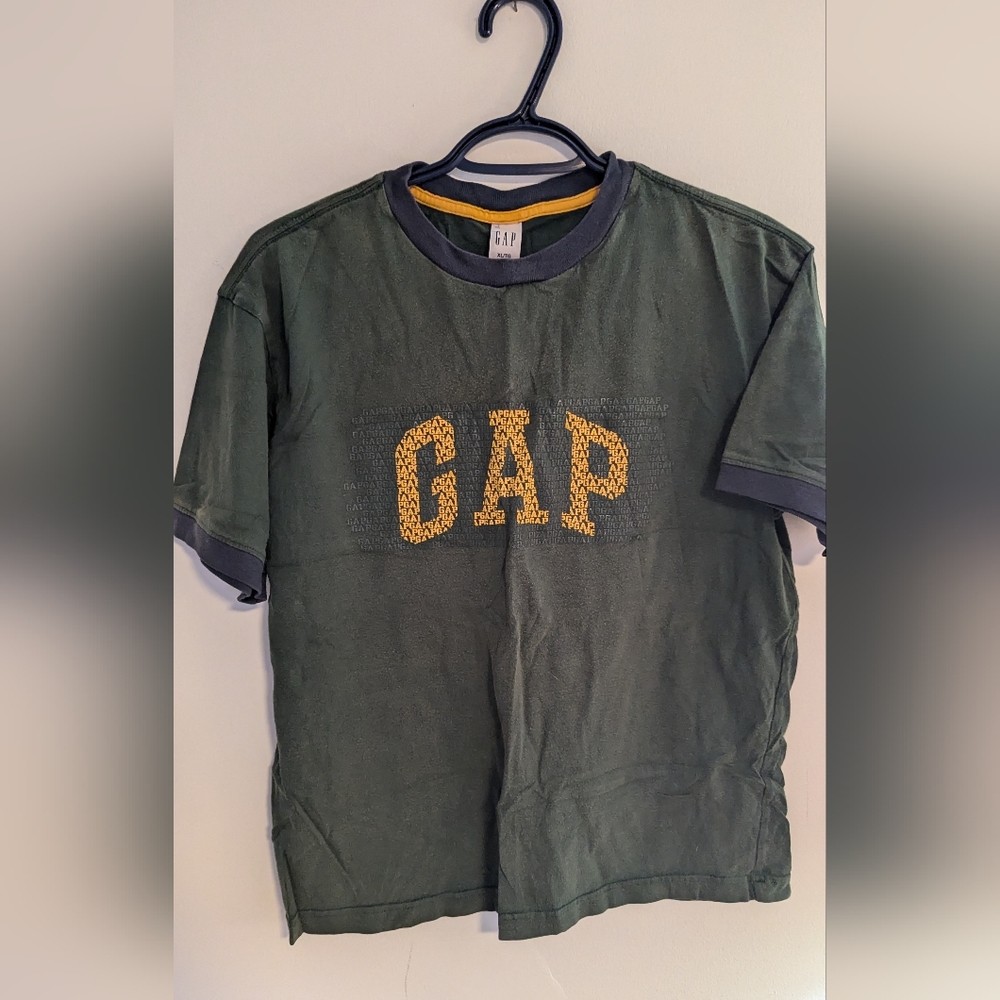 Gap Kids T-Shirt - Green, Size Youth XL/TG (12)